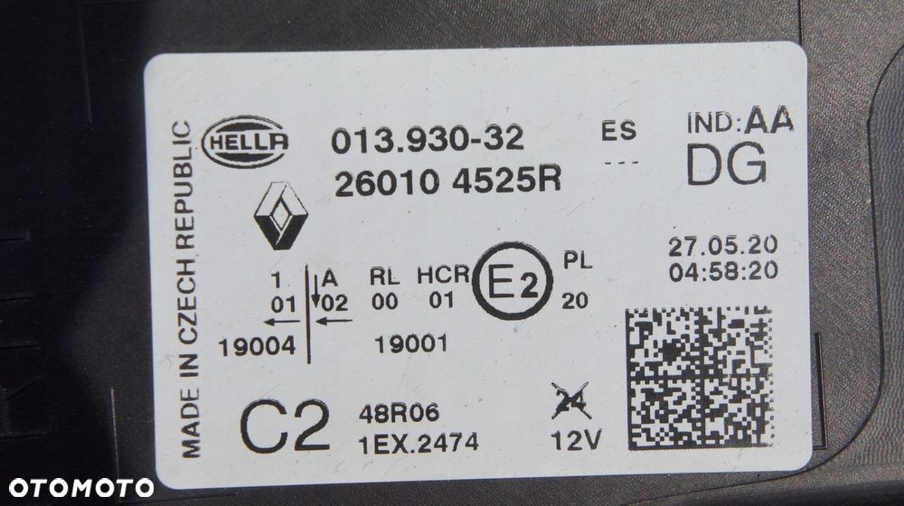 PRZEDNIA PRAWA LAMPA RENAULT CAPTUR II FULL LED - 10