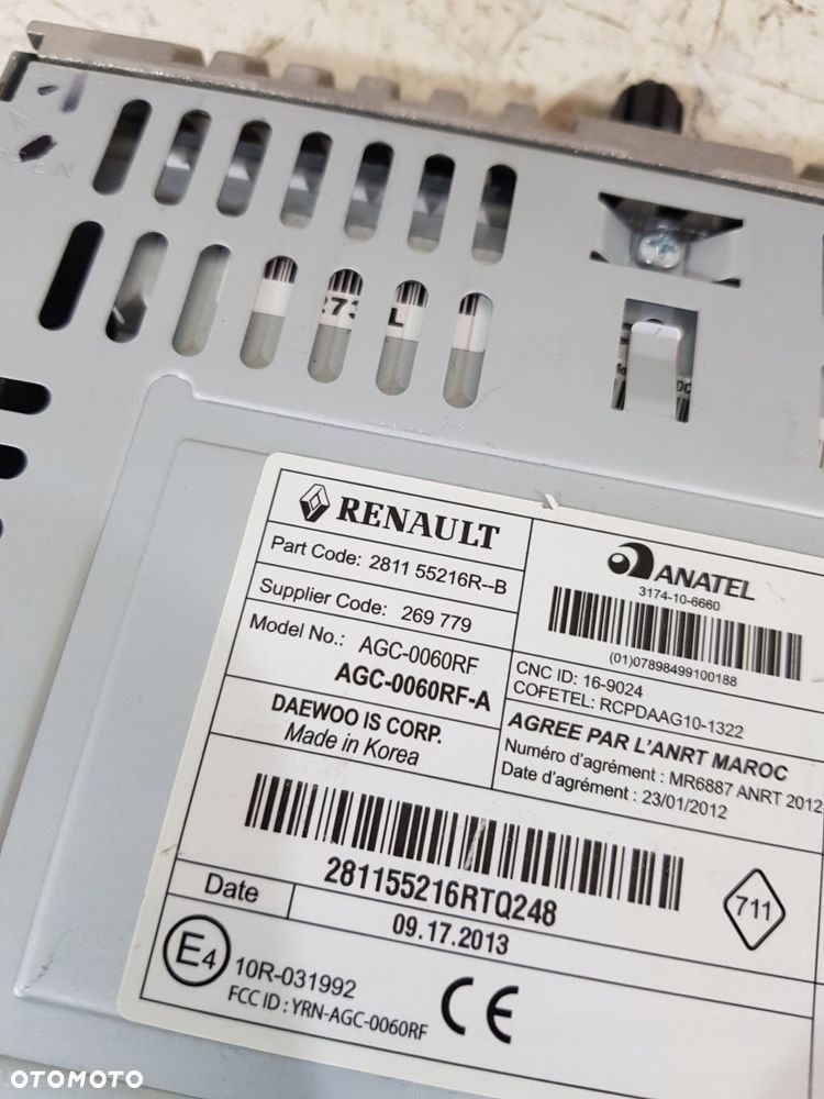 radio radioodtwarzacz cd 281155216r dacia duster i dokker bez kodu - 12