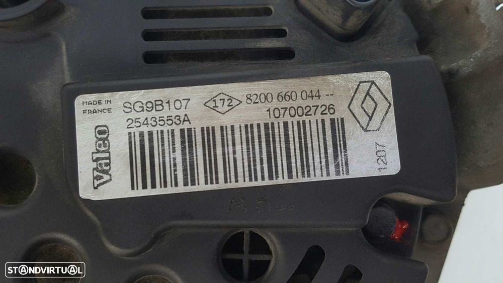 ALTERNADOR RENAULT CLIO II FASE II (B/CB0) AUTHENTIQUE - 3