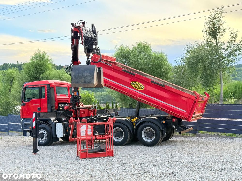MAN * MAN 26.360 TGS * HDS Kran Atlas 240.2 * 6x6 * Kiper Wywrotka Meiller* Kosz Łyżka * Energetyka * - 29
