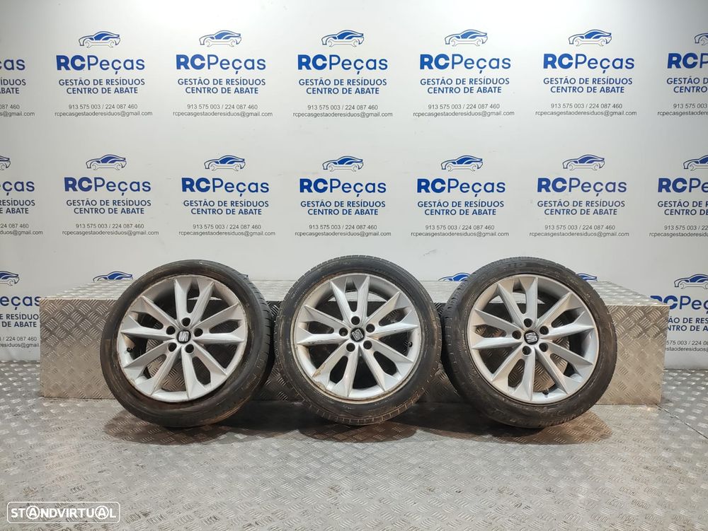Conjunto 3 Jantes 16 Diamond Silver Seat Ibiza IV 6J FR 7J ET43 5x100 - 1