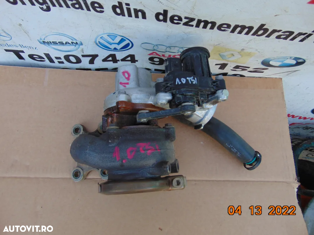 Turbina VW 1.0 tsi T roc t cross Passat b8 B7 Golf 7 golf 8 polo caddy seat arona ateca terraco leo - 2