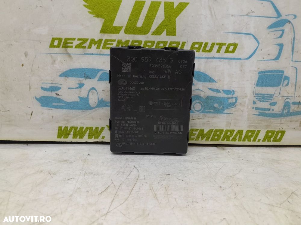 Modul keyless 3Q0959435G Volkswagen VW Polo 5 6R [facelift] [2014 - 2 - 1