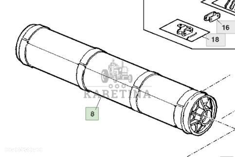 John Deere 9780CTS 9780 CTS Bęben Podajnika AH218323 AH218367 H218671 AH166837 - 1