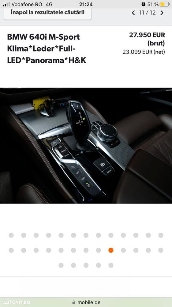 BMW Seria 6 640i - 13