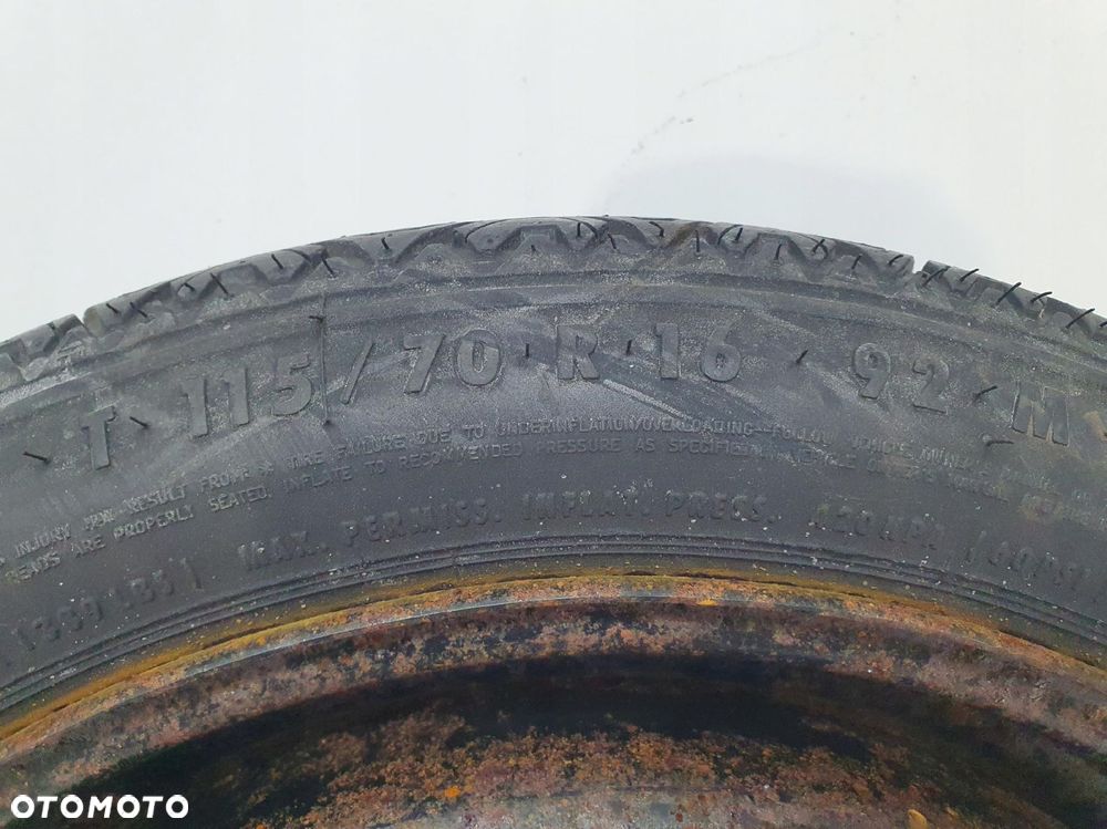 KOŁO DOJAZDOWE ZAPASOWE Opel Vectra C Astra H 115/70 R16 2160132 5x110 - 8