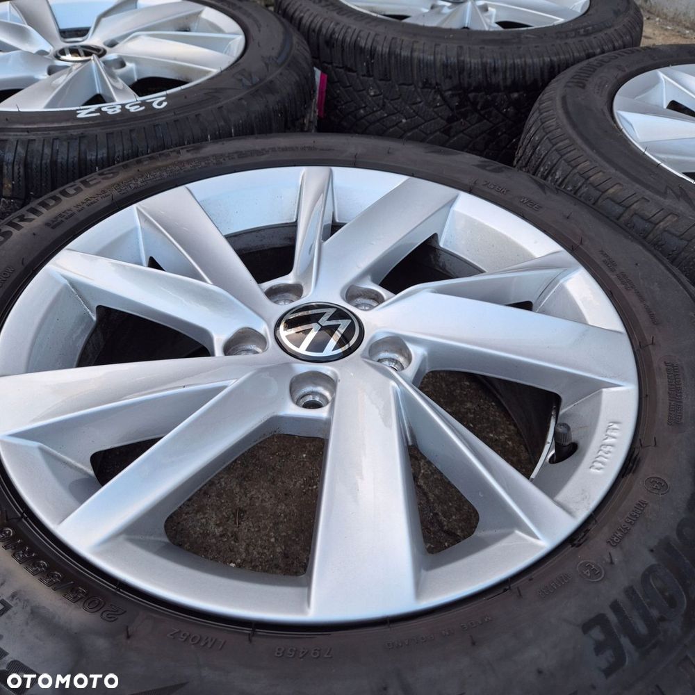 ZIMA KOŁA 205/55 R16 ORYGINAŁ VW GOLF CADDY PASSAT TOURAN BRIDGESTONE 2022r - 7