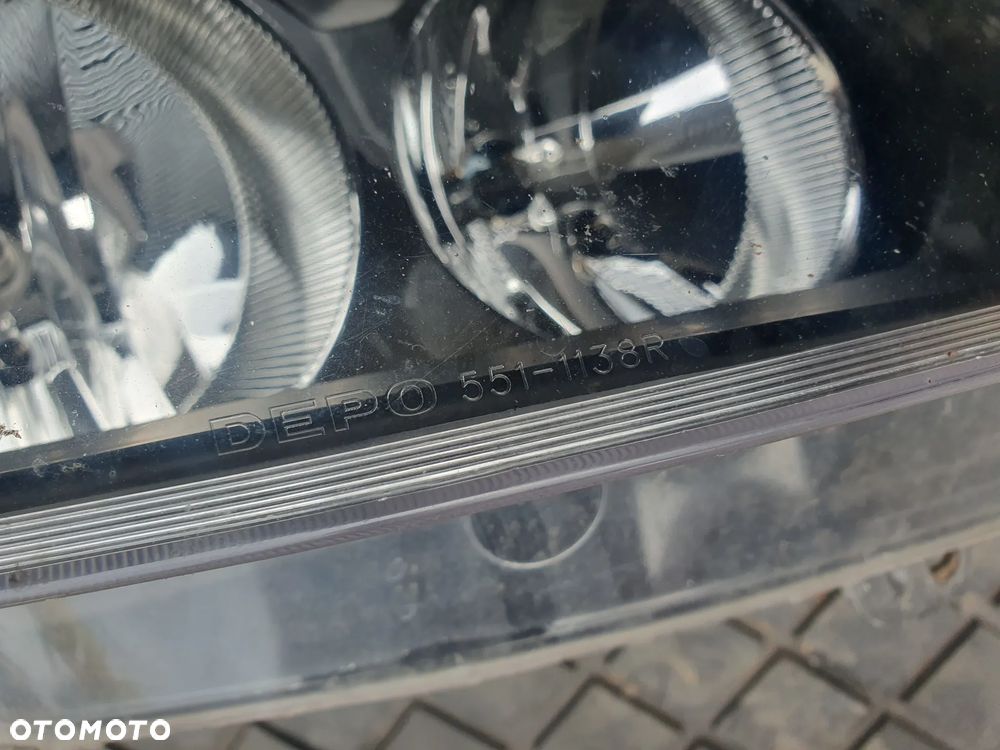 DEPO 551-1138R-LD-EM REFLEKTOR RENAULT CLIO II H1/H7 LAMPA  JAK NOWA - 2