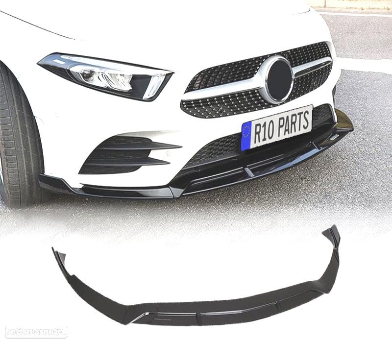 SPOILER LIP FRONTAL MERCEDES W177 18- LOOK AMG + SPLITTERS - 1
