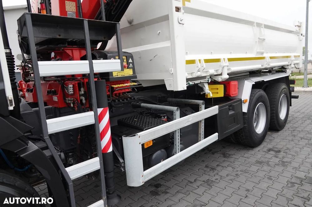 Renault C 380 / 6x4 / TIPPER 3 LATE + HDS FASSI F135 / HYDROBRA / EURO 6 / RADIO CONTROL / ROTATOR / BORDMATIC - 14