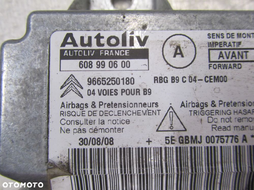 Sensor Airbag 9665250180 Citroen Jumpy-Expert-Scudo 2006- - 2