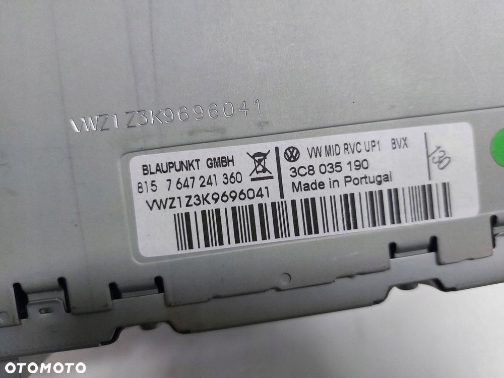 vw passat b6 b7 golf vi tiguan scirocco touran radio nawigacja 3c8035190 - 5