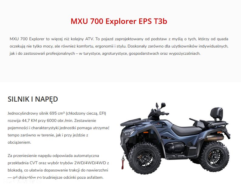 Kymco MXU - 2