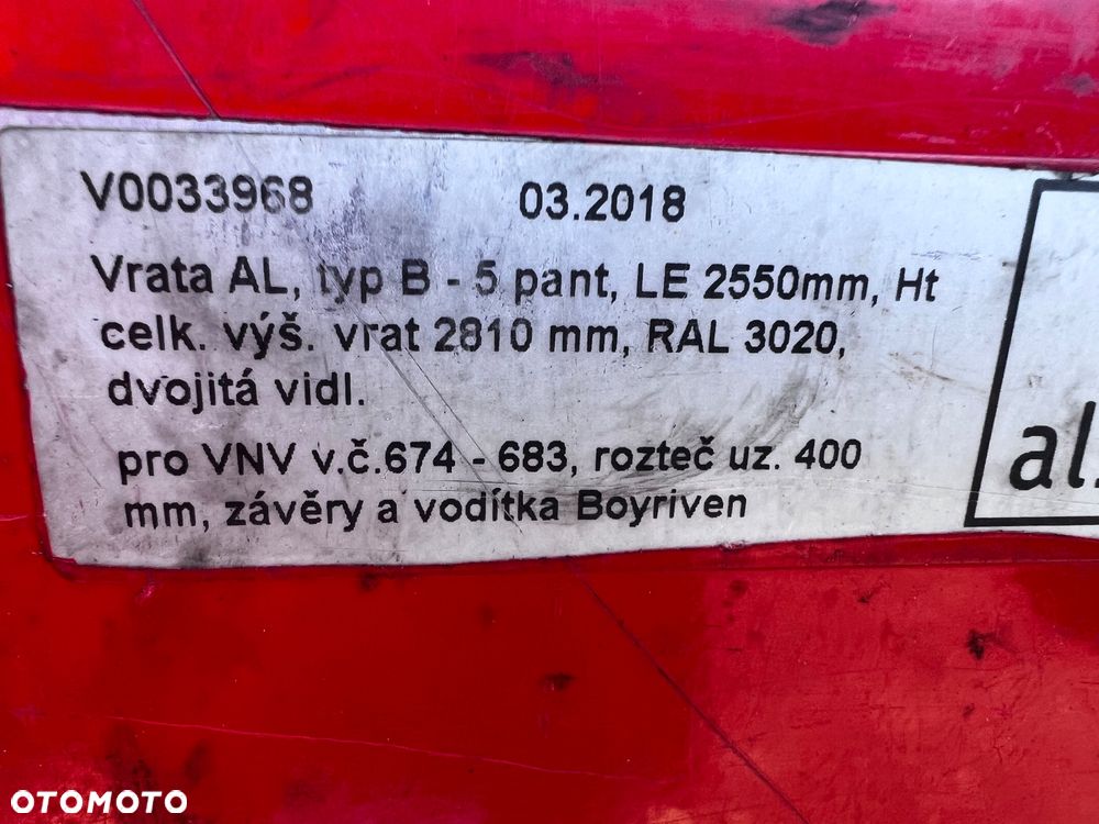 Panav BDF ZABUDOWA dl.7,75szr.2,50wys.3,00 - 14