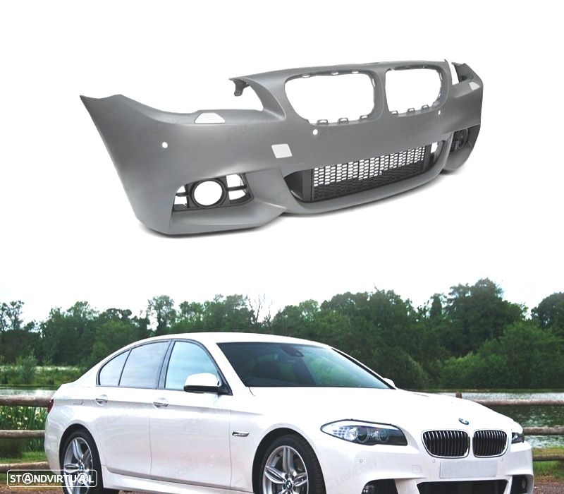 KIT CARROÇARIA BMW F10 13-17 COM PDC + LAVA-FARÓIS LOOK M - 3