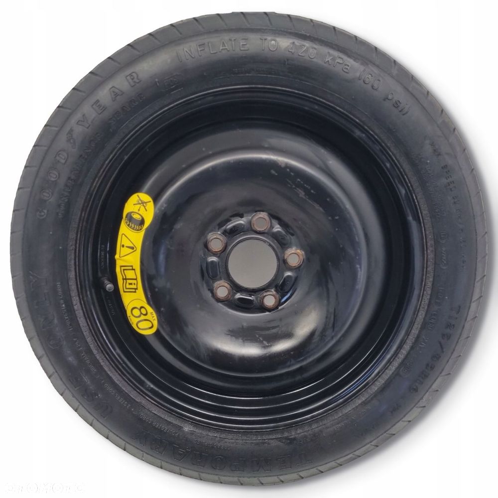 KOŁO DOJAZDOWE Ford C-Max Focus Mk2 II 125/85 R16 5x108 1S71MH dojazdówka - 1