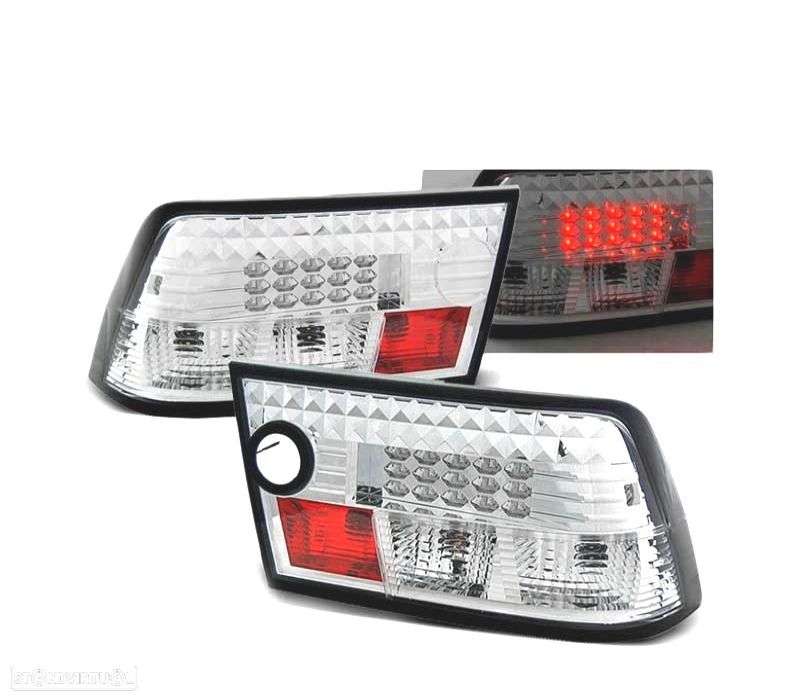 FAROLINS TRASEIROS LED OPEL CALIBRA 90-97 CHROME CROMADO - 1