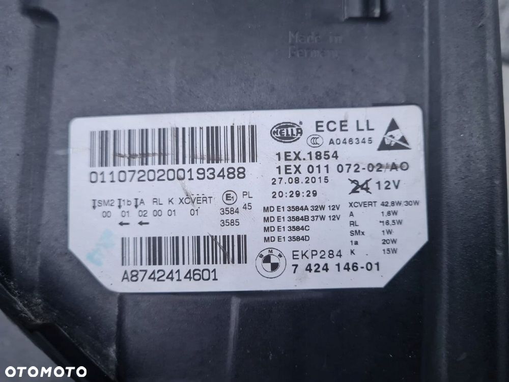 BMW 5 M5 F10 F11 LIFT LCI Lampy przód Full Led Adaptive 735248108 742414601 - 16