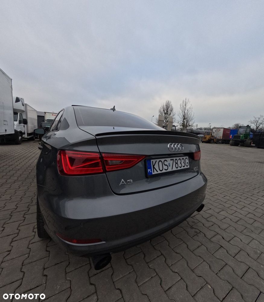 Audi A3 8V 2013/2020 Lotka Spoiler Spojler Dokładka Czarny Połysk - 3