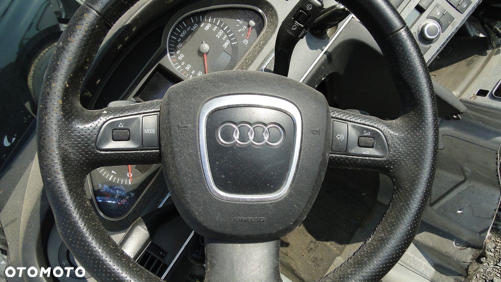 AUDI A6 C6 DESKA KONSOLA PODUSZKI PASY KOMPLET CZARNA EUROPA - 2