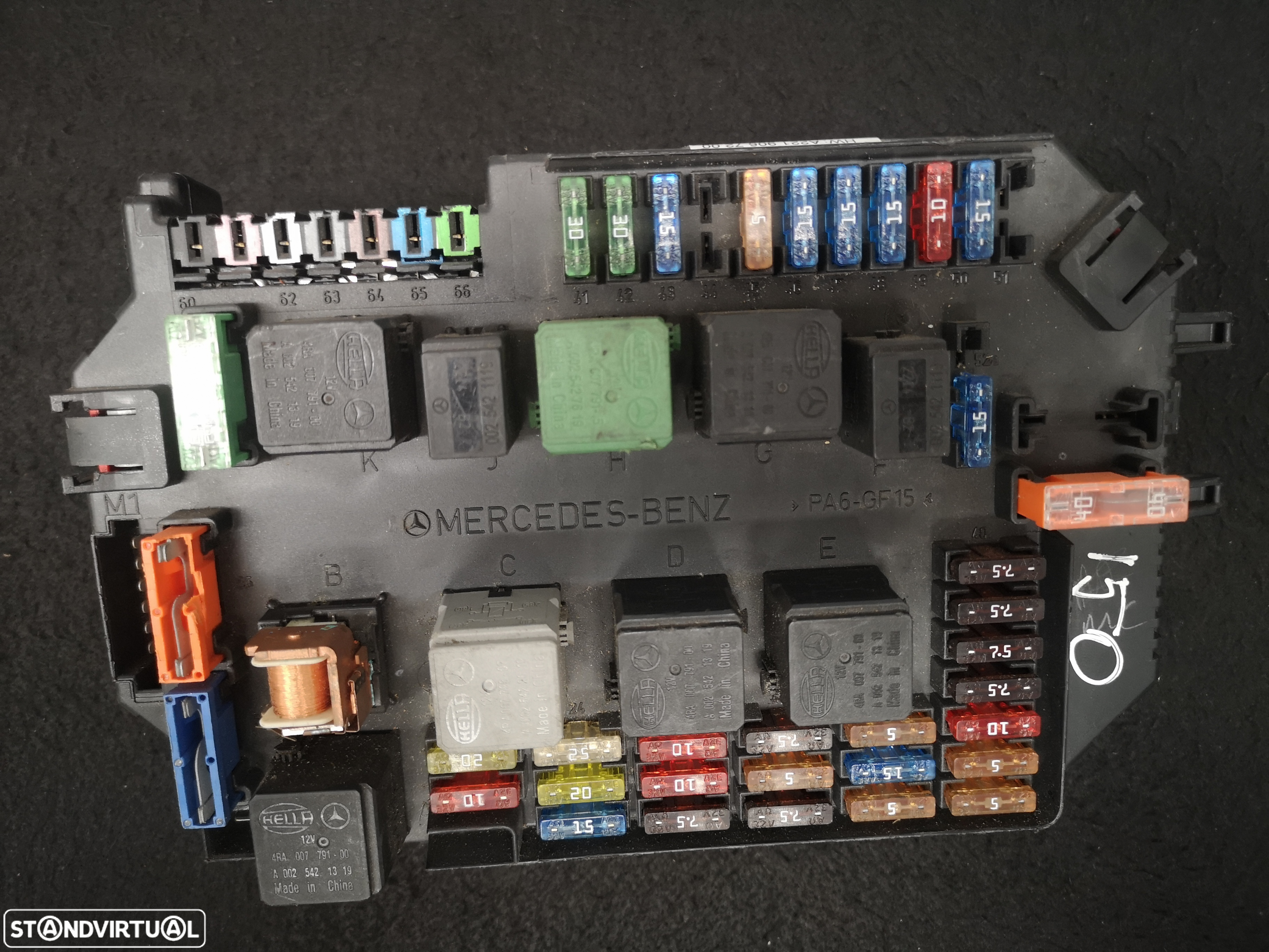 Caixa de FUSIVEIS SAM Mercedes W221 CLASS S  2009-2013 - 3