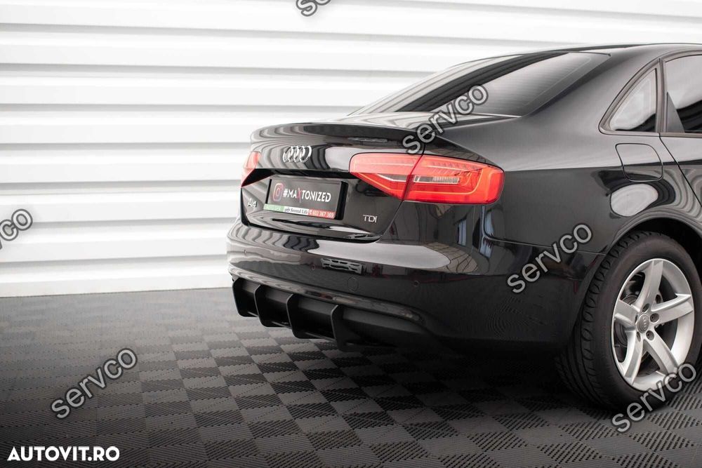 Prelungire difuzor bara spate Audi A4 B8 2011-2015 v15  Maxton Design - 4