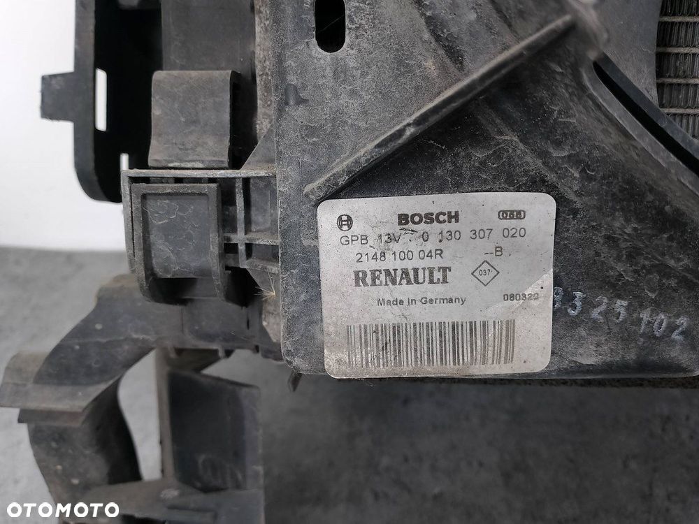 ZESTAW CHŁODNIC WODA KLIMA WENTYLATOR RENAULT LAGUNA III 0130307020 2.0 DCI - 10