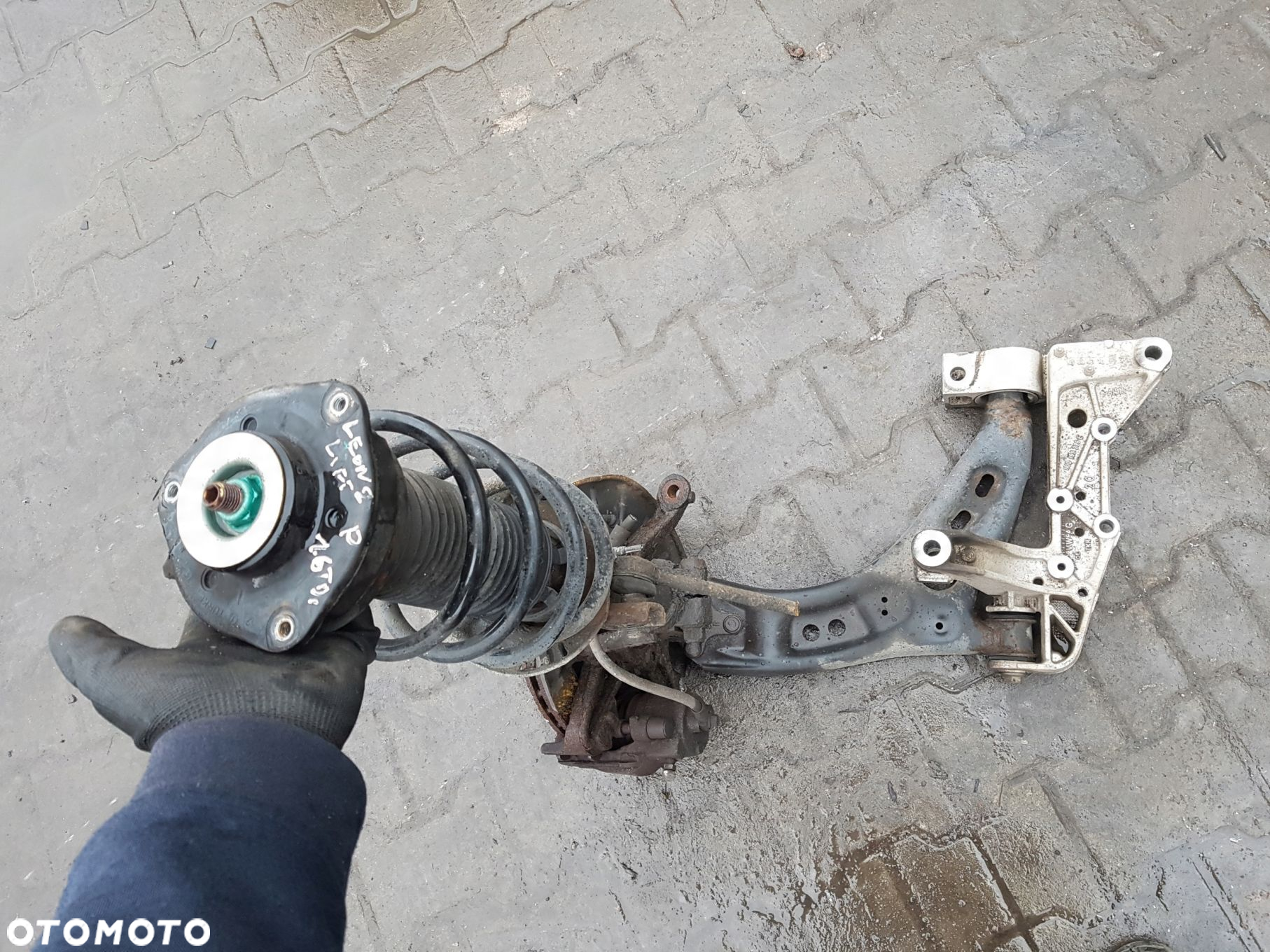 SEAT LEON 2 II LIFT 09-12r 1.6 TDI AMORTYZATOR ZWROTNICA PRAWA PRZÓD - 5