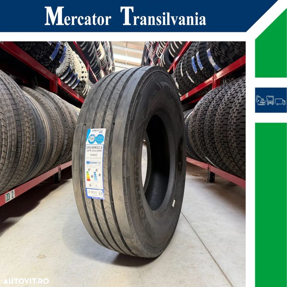 Anvelopa NOUA 295/80R22.5 Fortune FAR603, M+S*, Regional, Toate Pozitiile, 154/149 M 18PR - 1