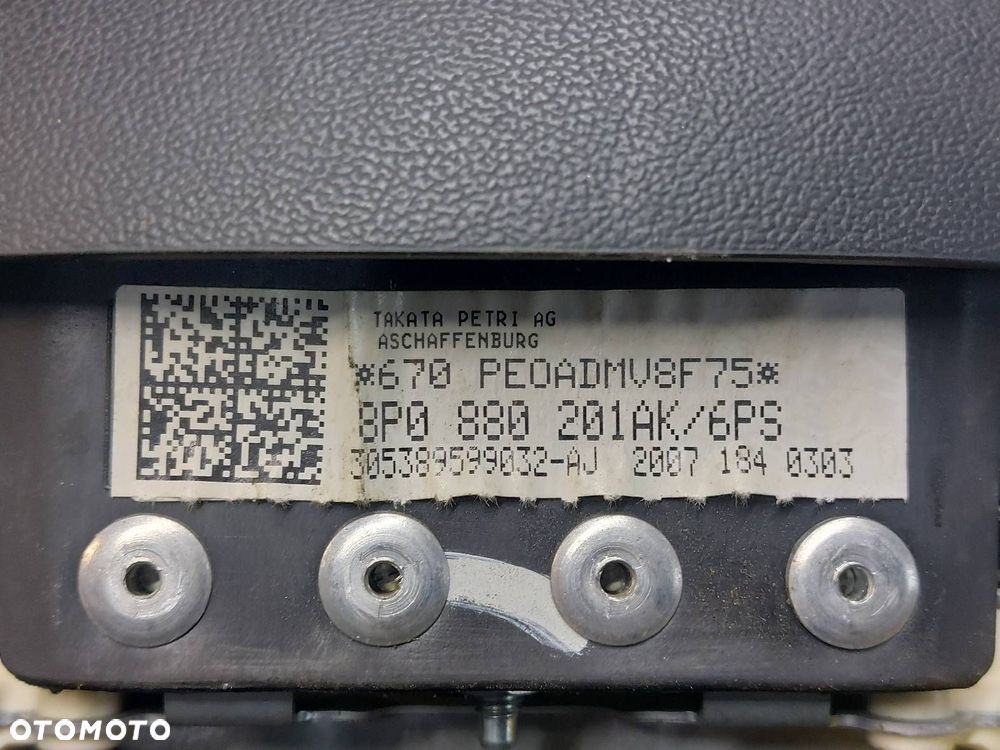 PODUSZKA AIRBAG KIEROWCY AUDI A3 8P 8P0880201AK 8P0971589R - 3