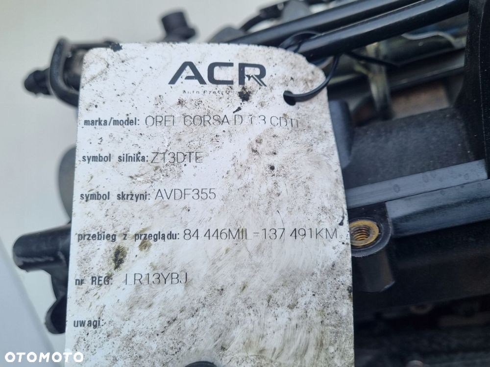 SILNIK KOMPLET Opel Corsa D 1.3 CDTI 95KM udokumentowane 137tyś A13DTE - 9