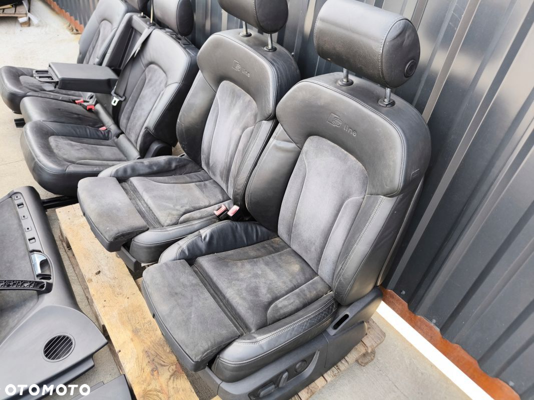FOTEL FOTELE AUDI Q7 4L 7 OSÓB SKÓRA ALCANTARA S LINE BOSE KOMPLET - 8