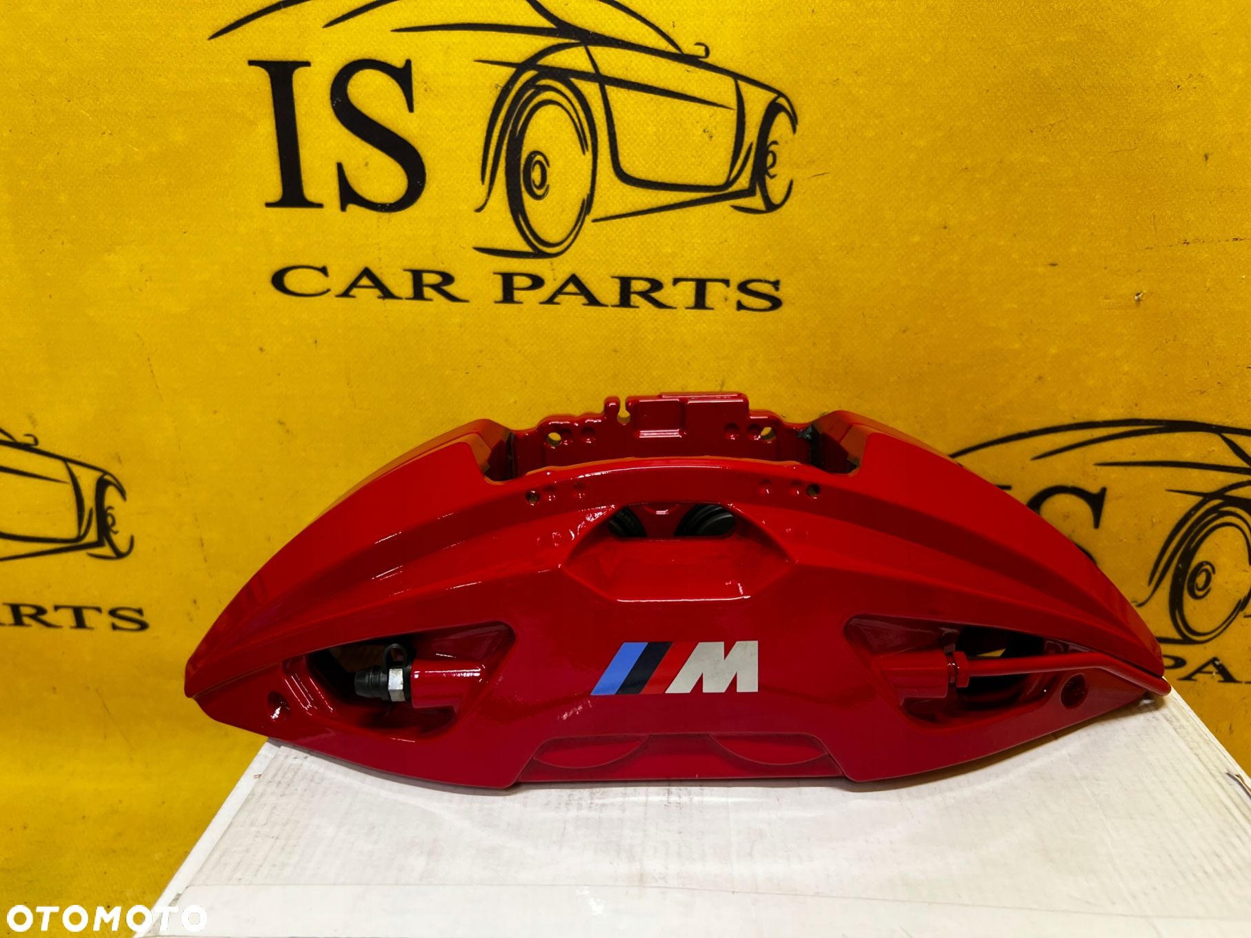 ZACISK HAMULCA CZERWONY PRZÓD LEWY M PERFORMANCE BMW 3 G20 G21 NOWY OEM - 1