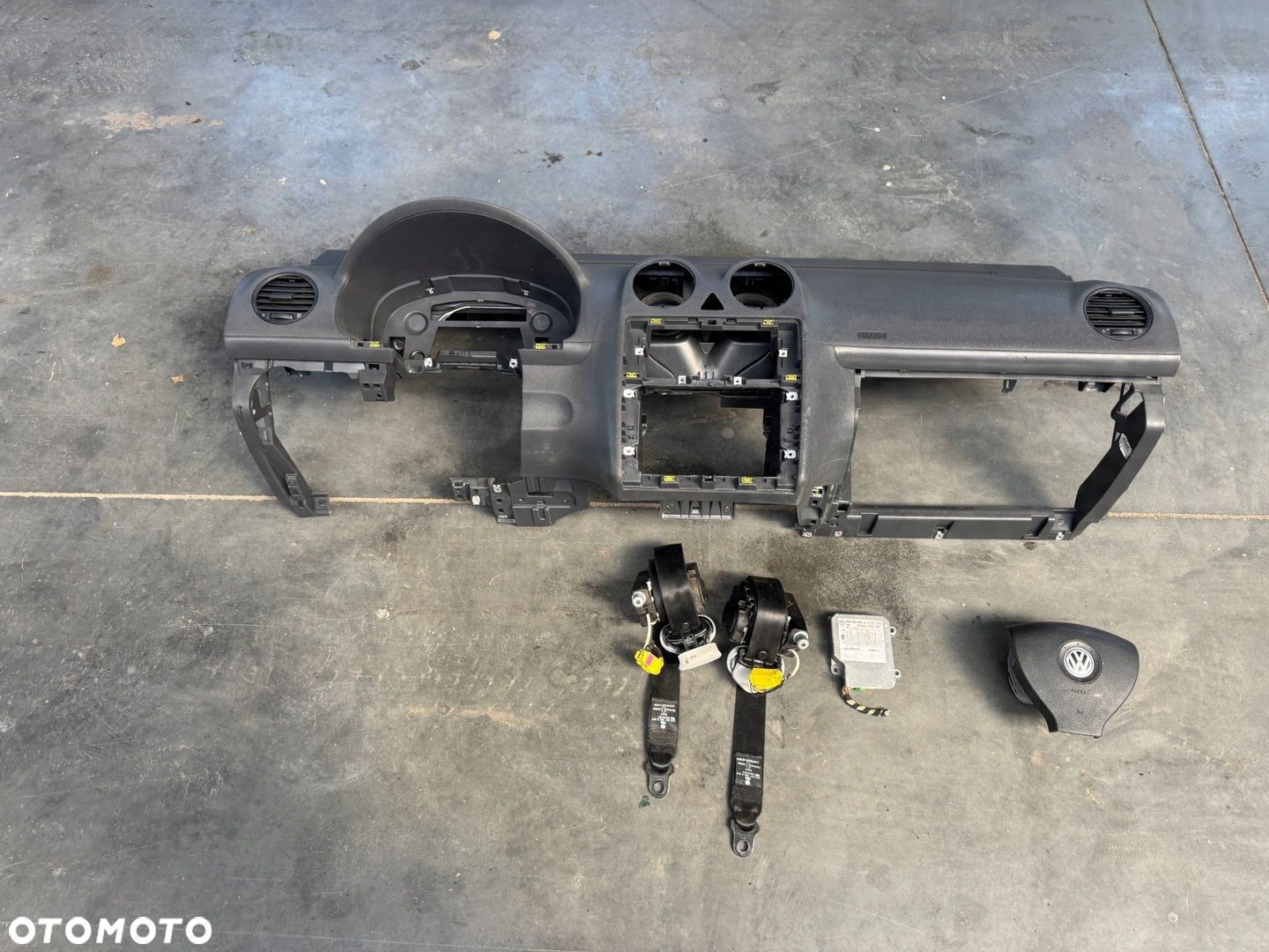 VW CADDY III KONSOLA PODUSZKA AIRBAG PASY SENSOR - 1