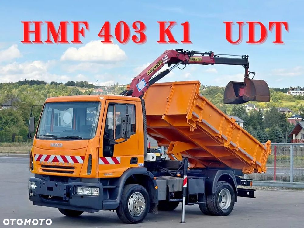 Iveco Eurocargo 120E18 * WYWROTKA 3,45 m * HMF 403 K1 * STAN BDB - 1
