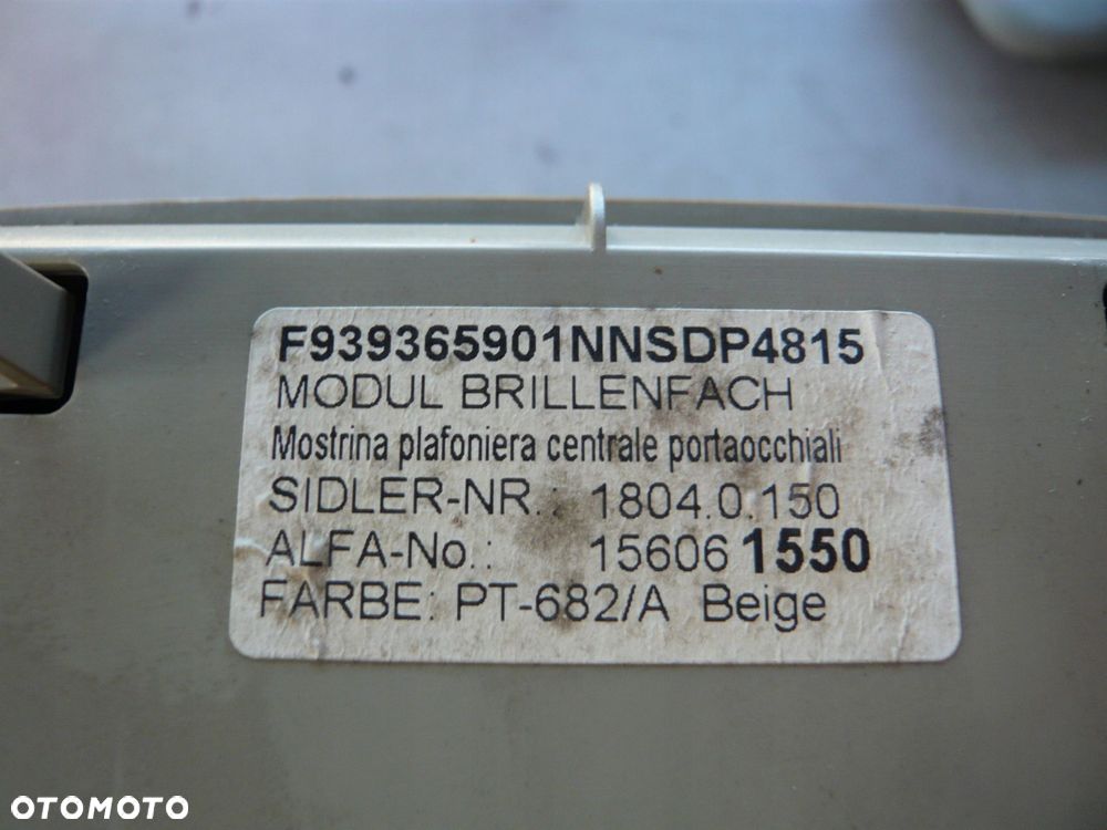 oświetlenie lampka podsufitki 156061550 alfa romeo 159 - 2