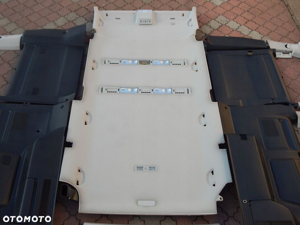 vw t5 lift t6 caravelle środek wnętrze tapicerka podsufitka 1-drzwi long - 3