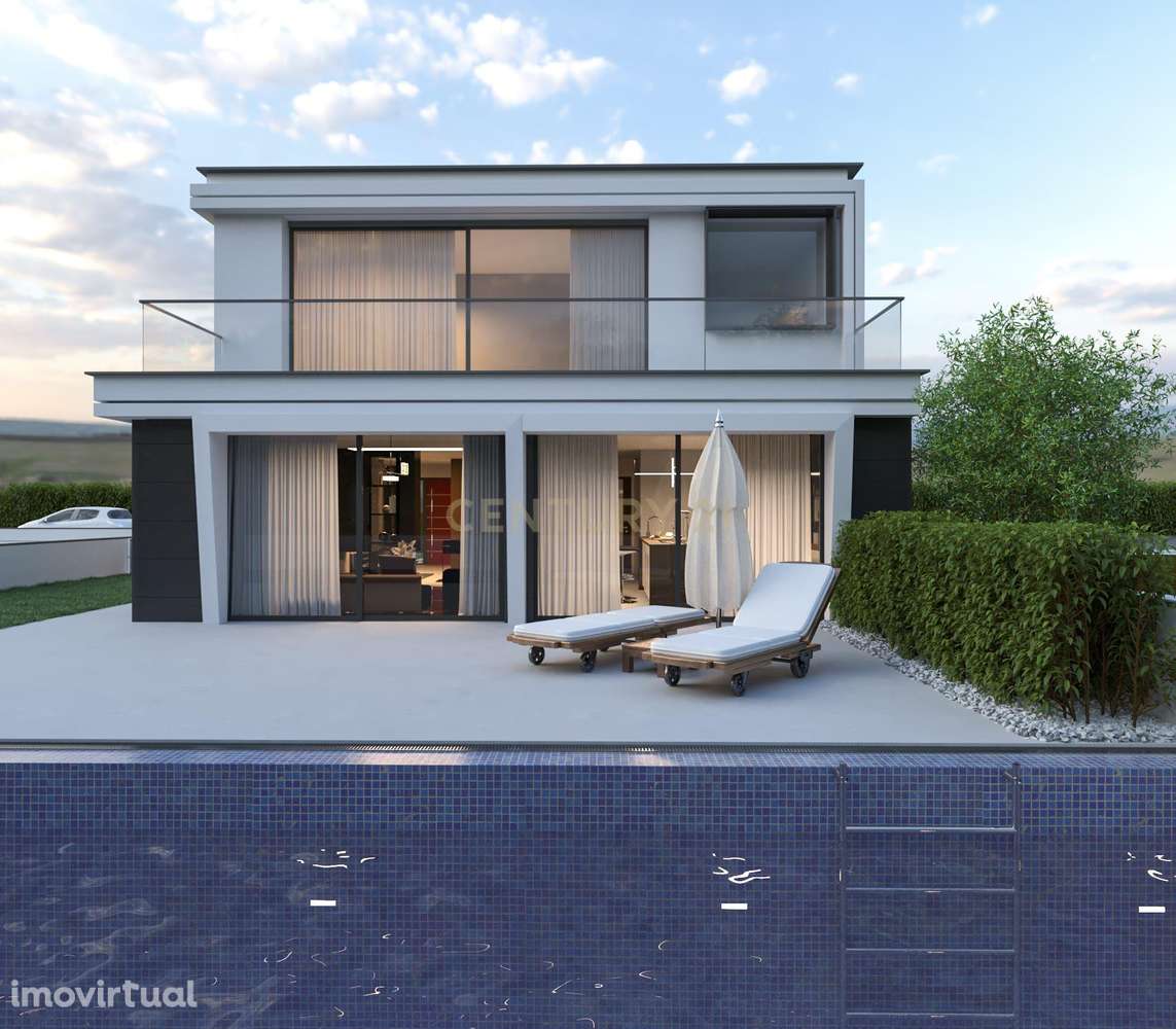 Moradia T4 | Contemporânea | Gambelas | PIscina Aquecida - Grande imagem: 2/36