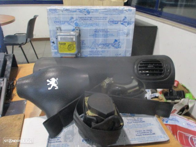 Kit Airbags 96257484ZR  96380421ZR  550541500  9636894080  PEUGEOT 206 2000 2.0 HDI 90CV 3P BRANCO SEM TABLIER - 1