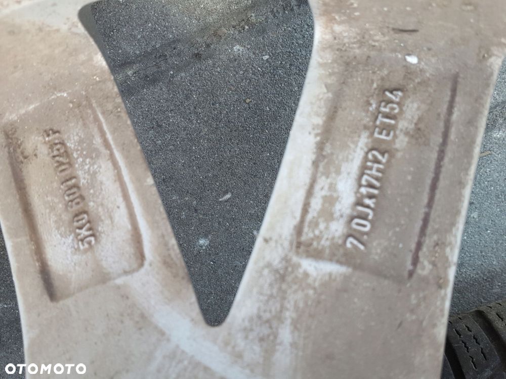 VW GOLF 6 VI 08r- TOURAN FELGA ALUMINIOWA 17 5X112 5K0601025F - 5