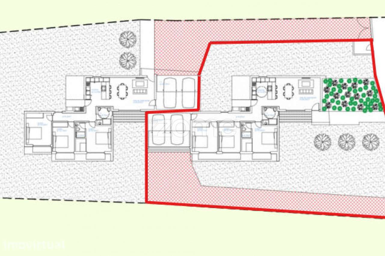 Lote Urbanizável com projeto aprovado para moradia geminada T3. - Grande imagem: 2/17