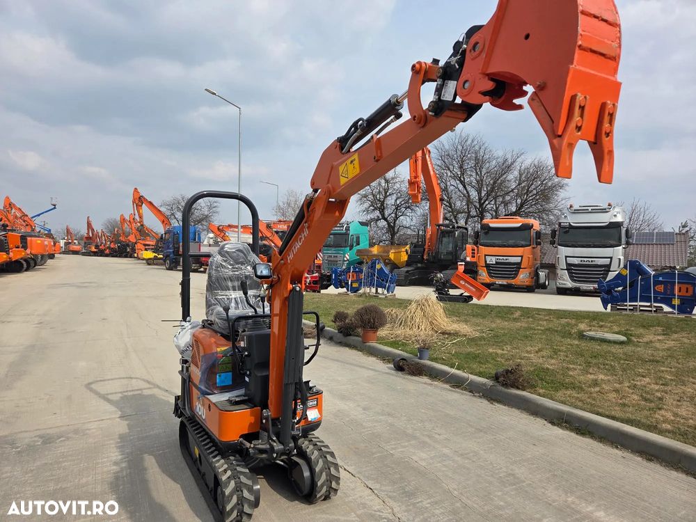 Hitachi ZX10, 1,3 tone, adanci sapare 2m, CUPLA RAPIDA+3 cupe, inst picon pe brate, senile cauciuc extensibile, produs in JAPONIA, posibilitate leasing 5 ani-PROMOTIE 19.500 EUR+Tva - 6