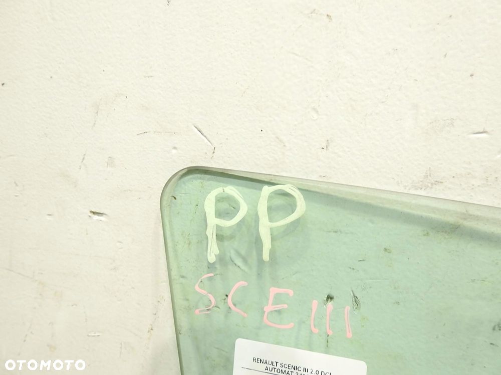 SZYBA DRZWI PRAWY PRZÓD RENAULT SCENIC III - 2