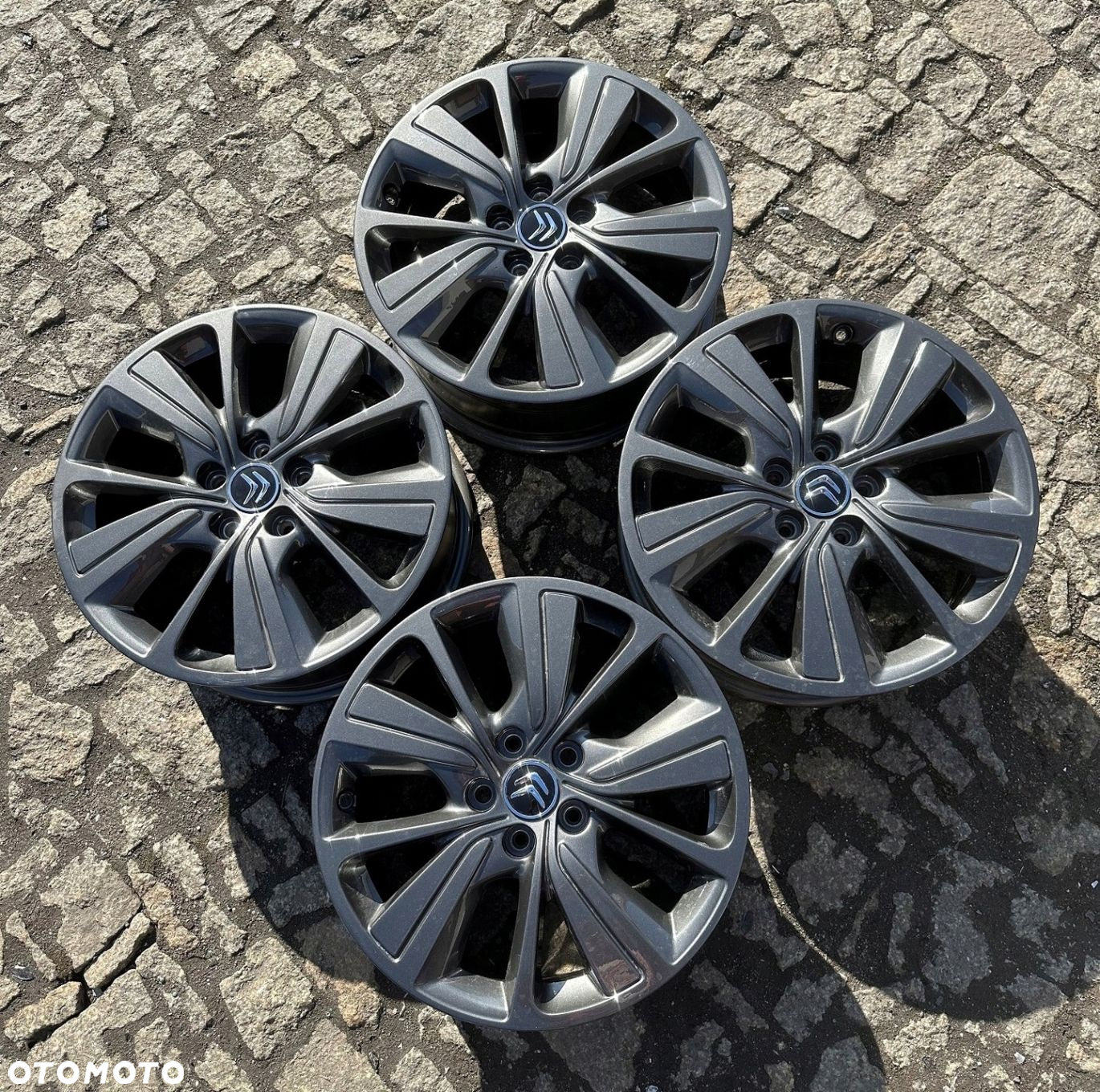 CITROEN 7J X 17 ET 50 FELGI ALU ORYGINAŁ JAK NOWE - 5