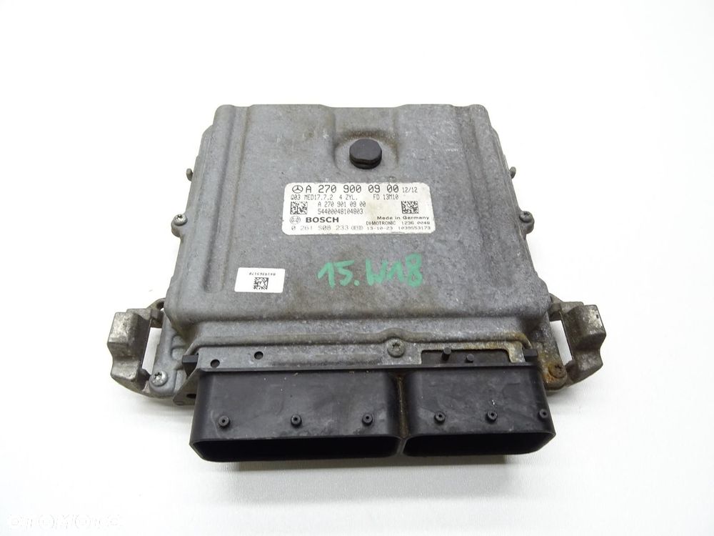 STEROWNIK KOMPUTER SILNIKA A2709000900 1.6 CGI MERCEDES W176 A-KLASA - 2