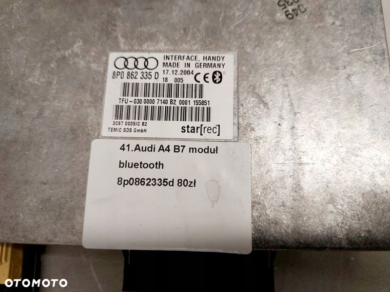 AUDI A4 B7 MODUŁ STEROWNIK BLUETOOTH 8P0862335D - 2