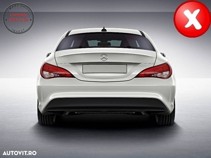 Difuzor Bara Spate Mercedes CLA W117 X117 (2013-2018) Facelift CLA45 Look- livrare gratuita - 9