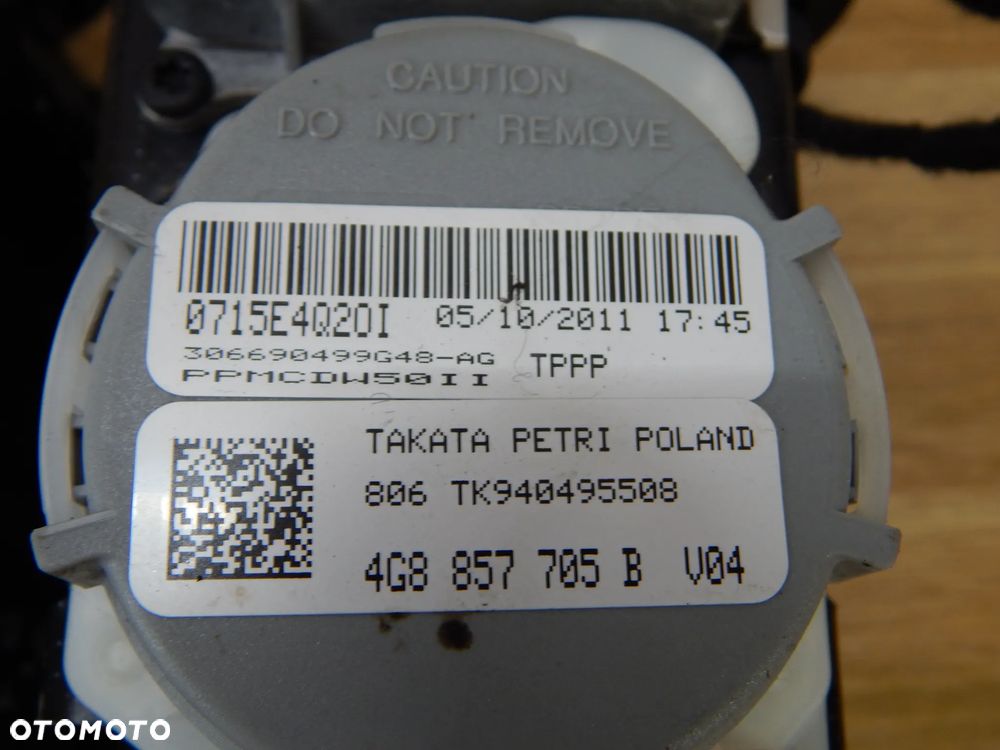 Poduszka powietrzna sensor airbag pas bezpieczeństwa AUDI A6 s6 RS6 C7 A7 11-18 Łuków części - 5