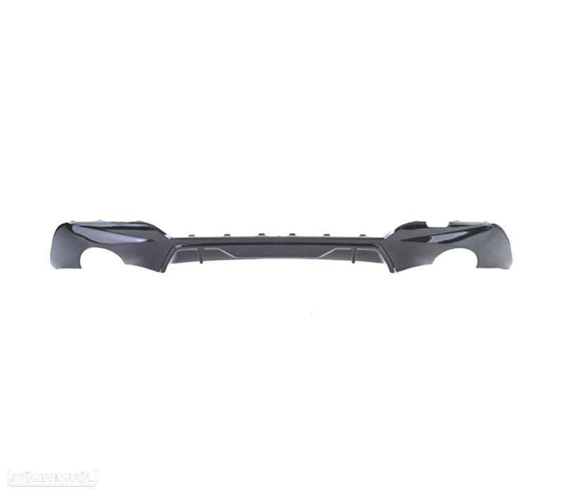 DIFUSOR DUPLA SAIDA BMW G20 G21 LOOK M PERFORMANCE 18- PRETO BRILHO - 2
