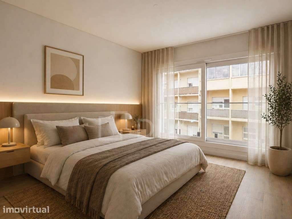 Penthouse T4 com varanda em novo empreendimento em Cacilhas - Grande imagem: 5/49